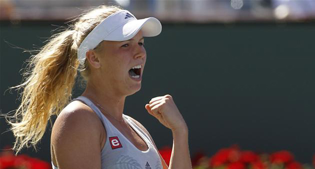Caroline Wozniacki of Denmark