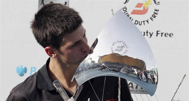Novak Djokovic after winning Dubai Open