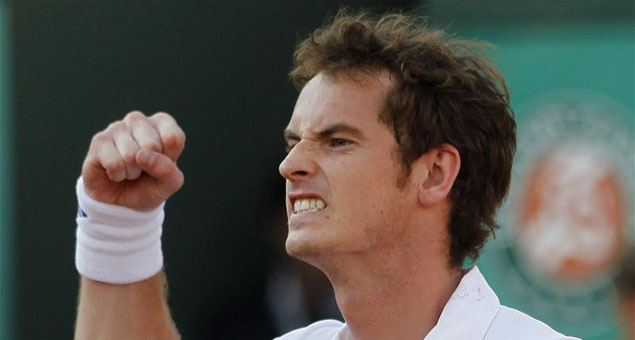 Andy Murray after winning against Frenchman Richard Gasquet