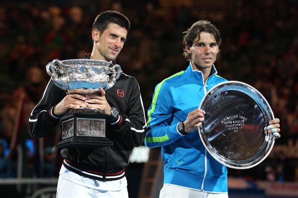 Novak Djokovic defeated Rafael Nadal to win Australian Open 2012 Men's Championship