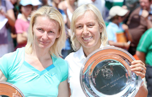 Martina Navratilova and Jana Novotna won The Ladies Invitational Trophy at Wimbledon 2010