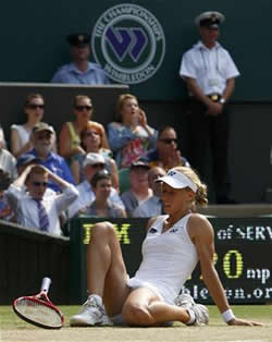 Elena Dementieva lost match against Serena Williams in Wimbledon 2009