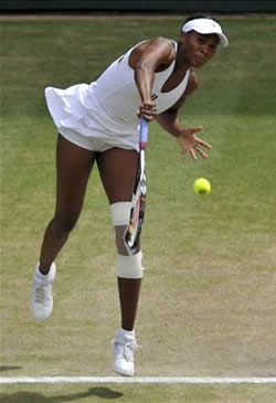 Venus Williams defeated Dinara Safina in semifinal of Wimbledon 2009