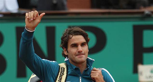 Roger Federer after wining the match