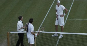 John Isner and Nicolas Mahut at Wimbledon 2010