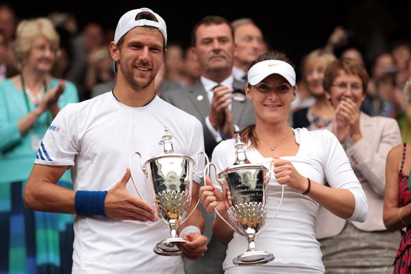Jurgen Melzer & Iveta Benesova - Winners Of Wimbledon 2011 Mixed Doubles Title