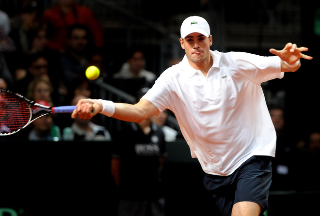 John Isner defeated Roger Federer in Davis Cup 2012