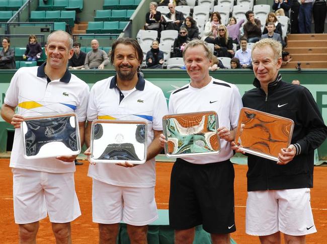 Guy Forget, Henri Leconte, Patrick Mcenroe and John Mcenroe