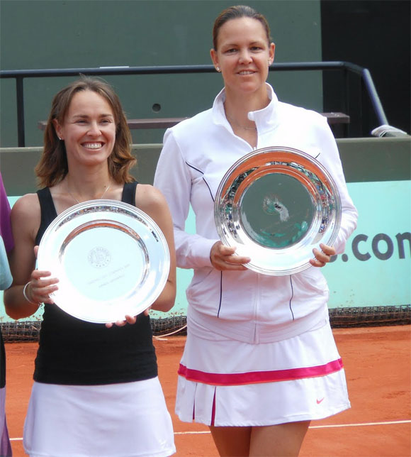 Martina Hingis and Lindsay Davenport